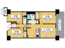 アクシス古川橋 3LDK、価格2590万円、専有面積60.93㎡、バルコニー面積11.02㎡各居室に収納のある便利な間取りです♪