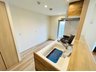 コートブランシュ富雄 キッチンは換気扇部等にも木目調の素材を使い、優しい雰囲気がでています♪