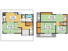 沖町（大和田駅） 730万円 730万円、4DK、土地面積47.92㎡、建物面積61.12㎡各居室が独立した4DKのテラスハウスです♪