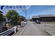 本荘２（播磨町駅） 2500万円 前面道路は北側約3.9メートルの道路に間口が約12.3メートル接しています。現地（2023年5月21日）撮影