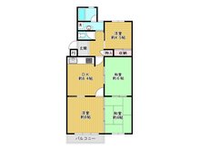 宝塚光明住宅１号棟 4DK、価格680万円、専有面積73.64㎡、バルコニー面積4.68㎡