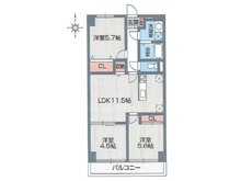 シーアイマンション千里中央 3LDK、価格1980万円、専有面積61.6㎡、バルコニー面積7.84㎡