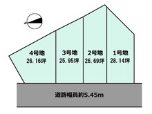 田川北２（塚本駅） 2000万円～2500万円 区画図