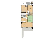 CO-OP一の坂グリーンマンション 3LDK、価格1398万円、専有面積72.5㎡、バルコニー面積17.39㎡3LDKの使いやすいお部屋です。