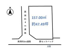 西富井（福井駅） 1500万円 土地価格1500万円、土地面積157㎡