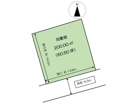 津高（法界院駅） 1210万円 土地価格1210万円、土地面積200㎡◆正方形の地形です。