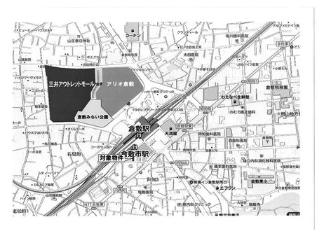 【事業用物件】阿知１（倉敷市駅） 2億6000万円 位置図