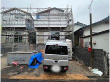 武岡２ 3250万円 2023年1月撮影。 棟が上がり、内装工事に入りました。 4月の完成に向け着々と工程が進んでおります。