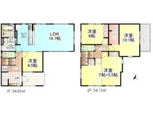 八幡町（片野駅） 2998万円 2998万円、4LDK、土地面積128.64㎡、建物面積108.78㎡２階の１２．５帖の洋室を２部屋に分けて、５LDKに変更が可能です。