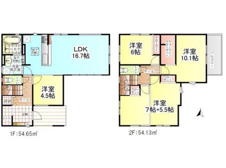 八幡町（片野駅） 3138万円 3138万円、4LDK、土地面積128.64㎡、建物面積108.78㎡２階の１２．５帖の洋室を２部屋に分けて、５LDKに変更が可能です。