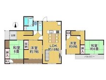 旭台４ 1698万円 1698万円、4LDK、土地面積218.14㎡、建物面積113.3㎡1階に洋室と和室の個室があり、18帖のLDK、４LDKの使いやすい間取りです。