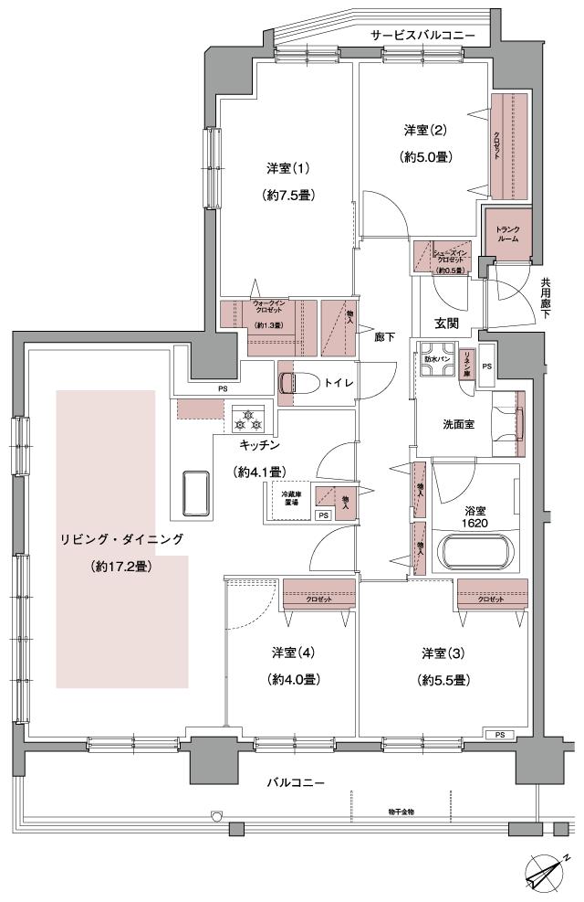 SUUMO】間取り図（L）詳細 - ブランシエラ東札幌サンリヤン