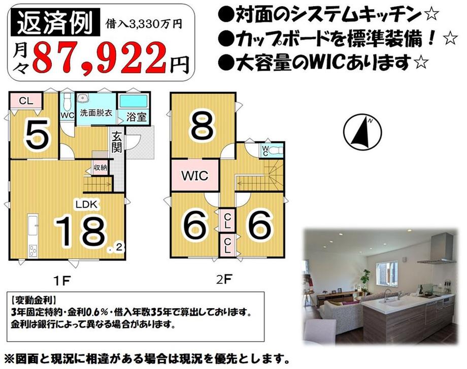 桔梗２（桔梗駅） 3330万円