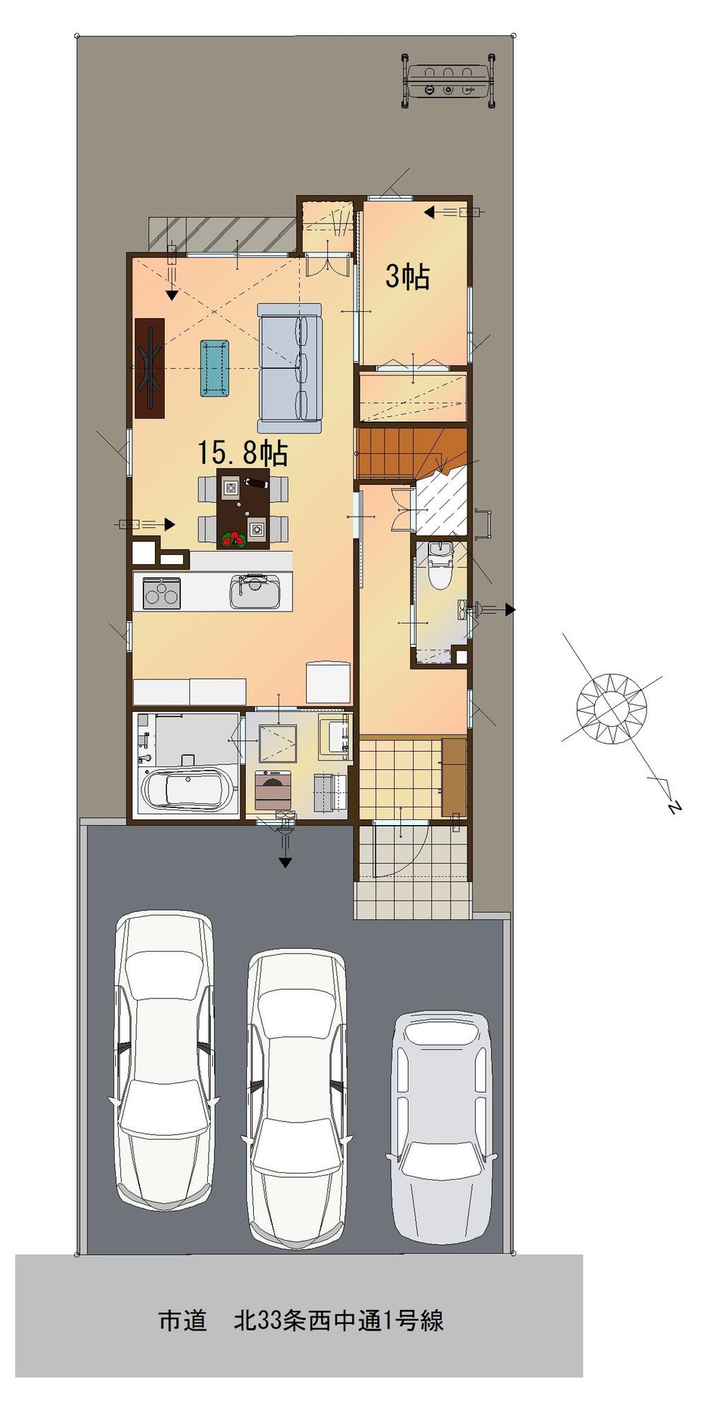 北三十三条西１０（北３４条駅） 4388万円