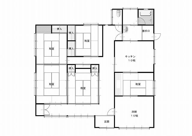 南部町斗賀字二反田　中古住宅