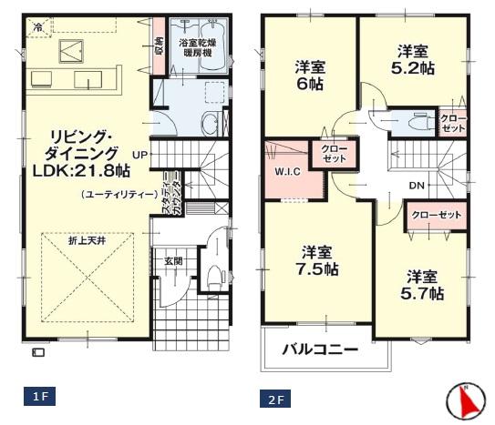 福島市岡部2期　◇月々のお支払い6万円～◇オール電化◇食洗器完備◇スーパー徒歩約3分