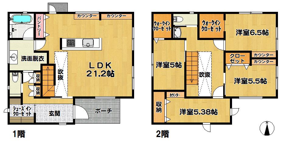 【土地80坪　駐車4台以上可】仙台市青葉区川平２丁目モデルハウス（残1棟）