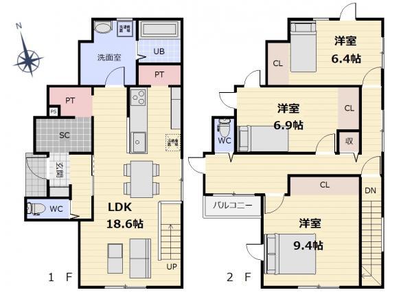 霞目２（六丁の目駅） 4480万円