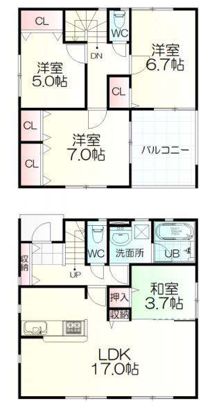 萩荘字大清水（一ノ関駅） 1890万円