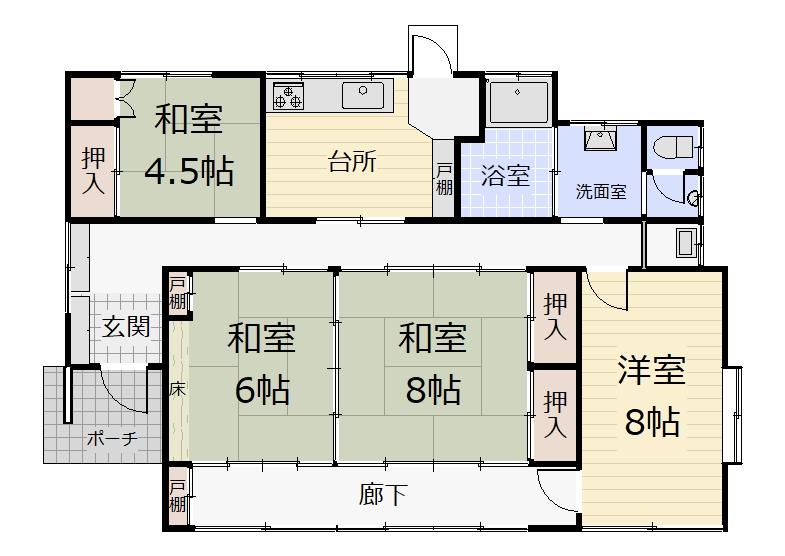 笹木野字新林（庭坂駅） 1300万円