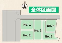 スマートタウン浜崎近くに５区画の新規分譲地　　　　　　　　　「パステルタウン平久保」