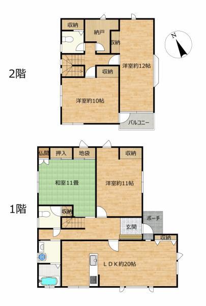 detached 青森県弘前市大字富士見町10-1