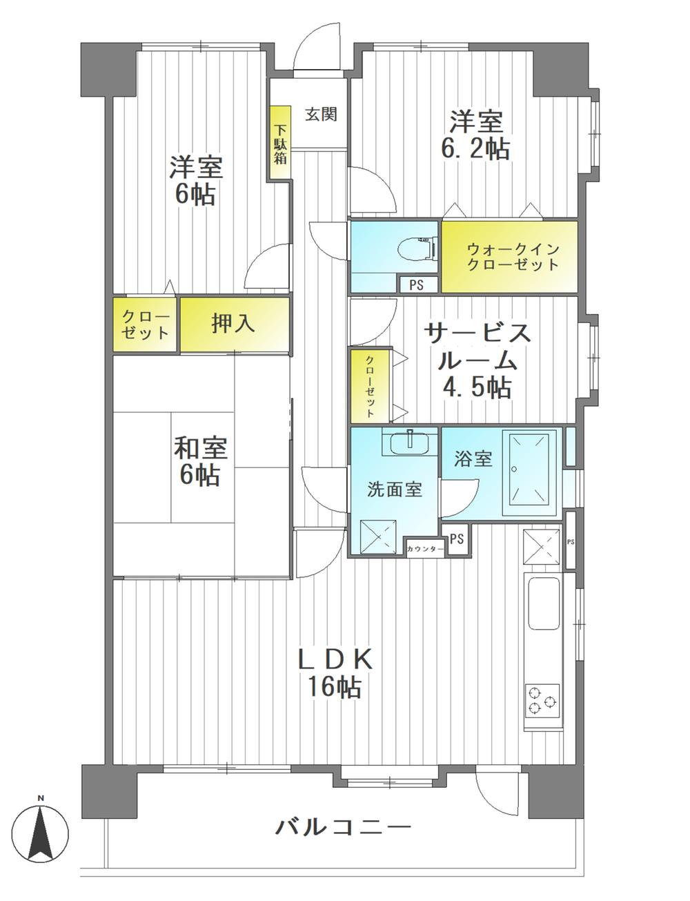 【ライオンズガーデン南仙台】駐車場空きあり♪サービスルーム付き東南角住戸！