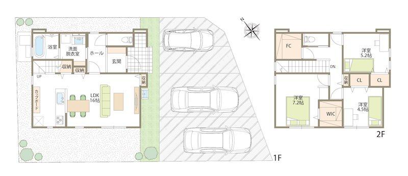 FelidiaGarden秋田市新屋表町 3号棟（No.1024）