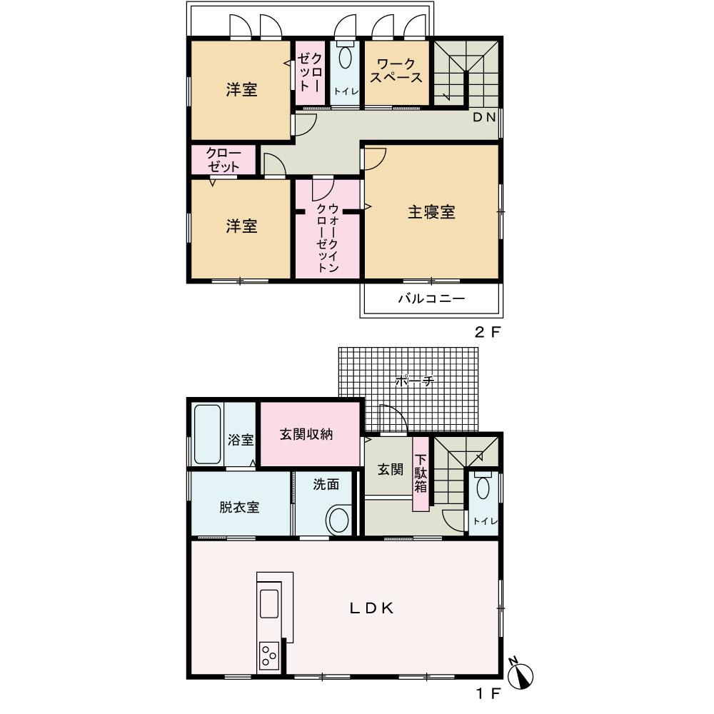 御所野堤台１（四ツ小屋駅） 3480万円