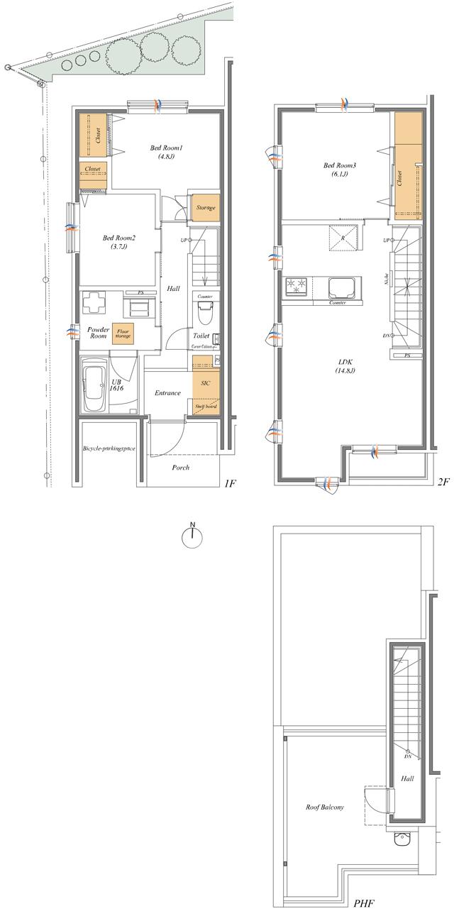 リムテラスパーク西永福の間取り図　103：3LDK