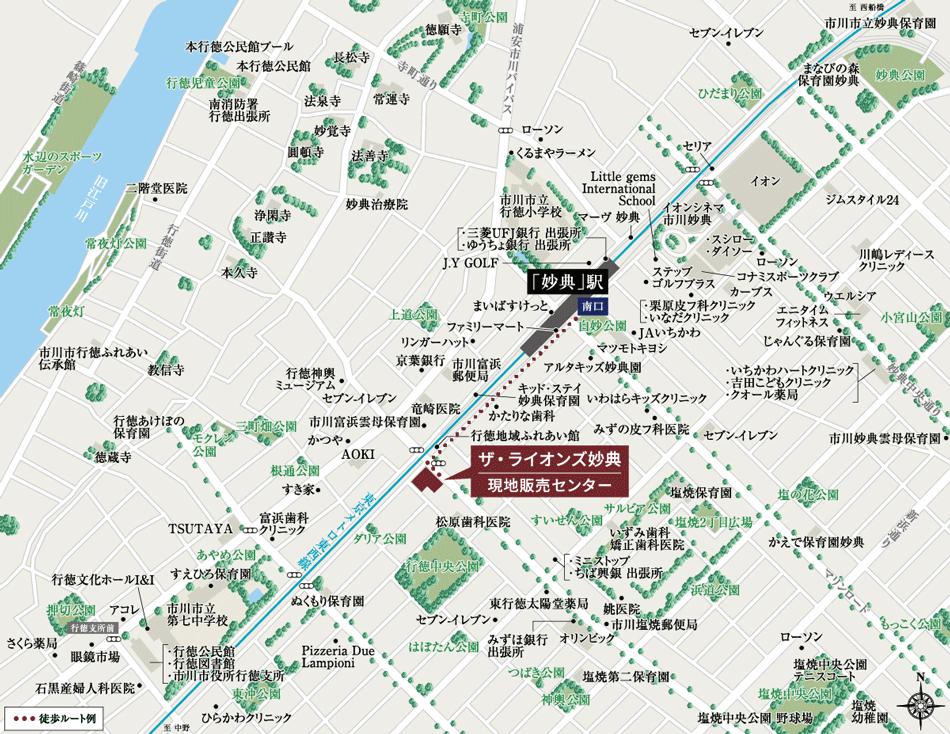 ザ・ライオンズ妙典のモデルルーム案内図