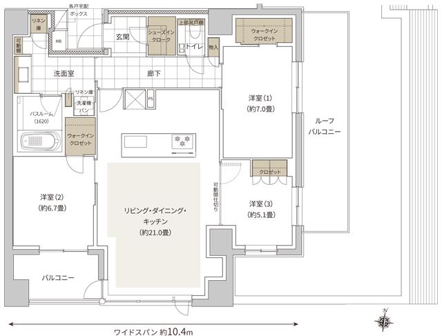 SUUMO】間取り図（Q）詳細 - ザ・ライオンズ大岡山 | 新築