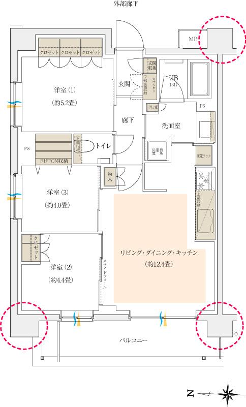 SUUMO】間取り図（F1）詳細 - イニシア大田糀谷 | 新築マンション