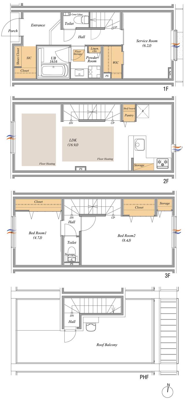 リムテラス都立大学ヴィオラの間取り図　103：2LDK+S