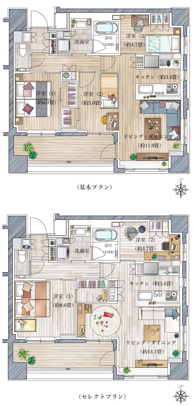 SUUMO】間取り図（C）詳細 - Brillia(ブリリア)三鷹禅林寺通り