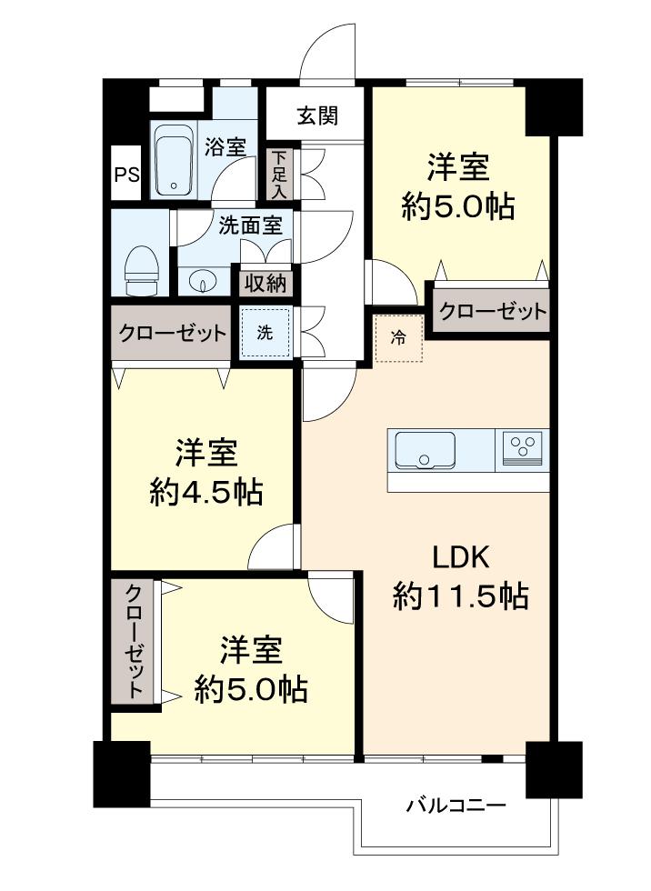 府中住吉町住宅３号棟