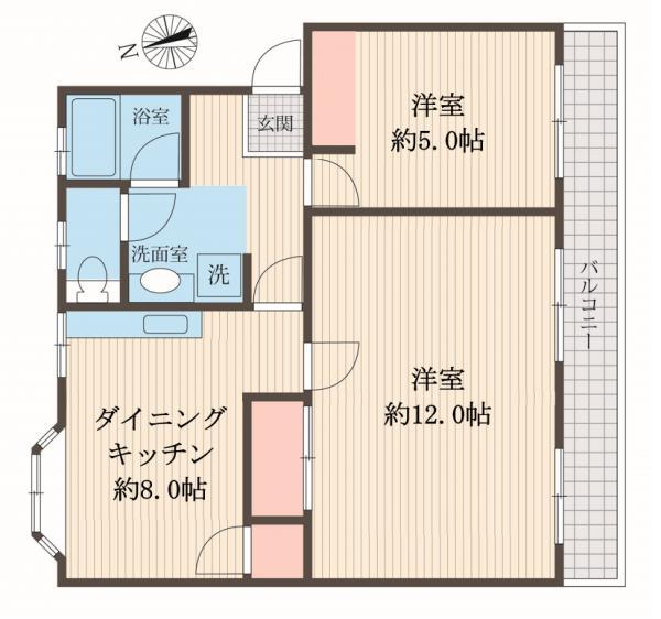 川崎生田住宅3号棟（最上階5階部分！）