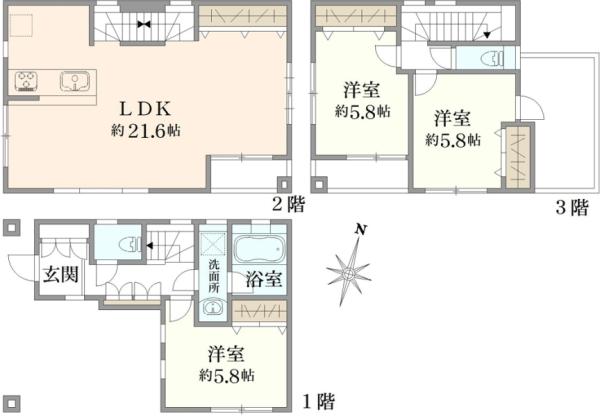 多摩川２（矢口渡駅） 5380万円