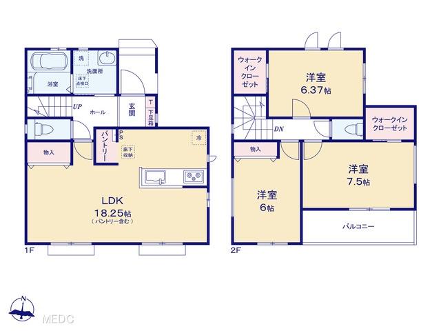 上花輪（野田市駅） 2690万円～2790万円