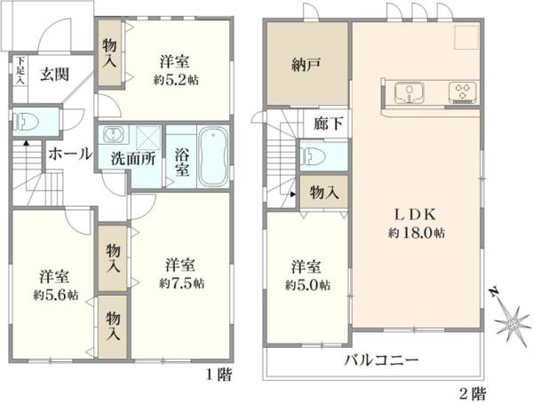 奈良町（こどもの国駅） 5398万円