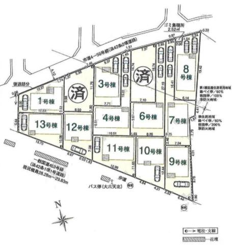 所沢市上新井3丁目　全13棟　地震に強い耐震・制震の家　じっくりご見学可能です！！
