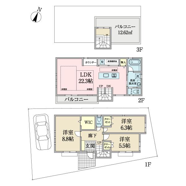 南烏山３（千歳烏山駅） 1億2990万円