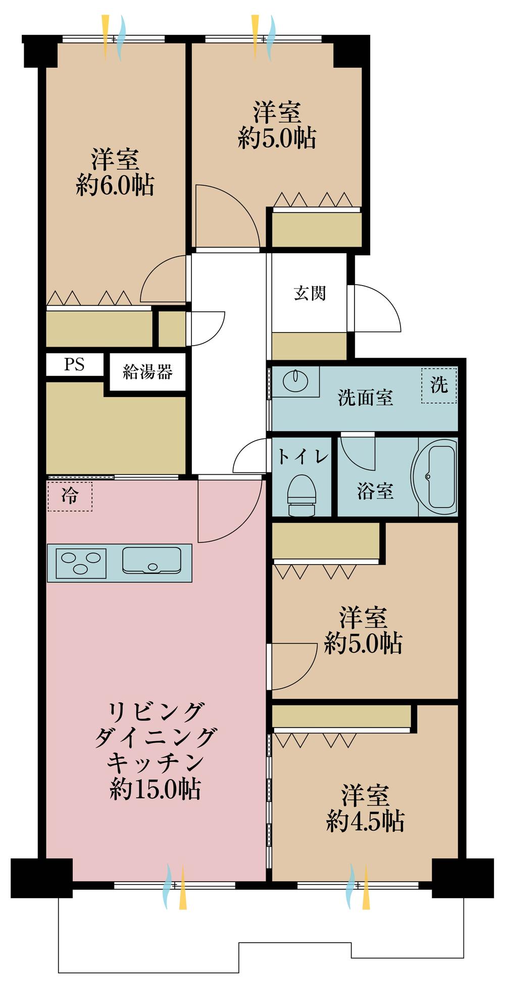 東砂3丁目ハイツ1号棟