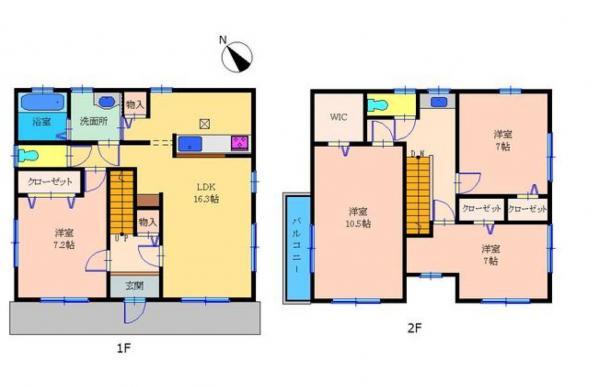 2990万円、4LDK、土地面積166.26平米、建物面積117.58平米 4LDKタイプの間取り。