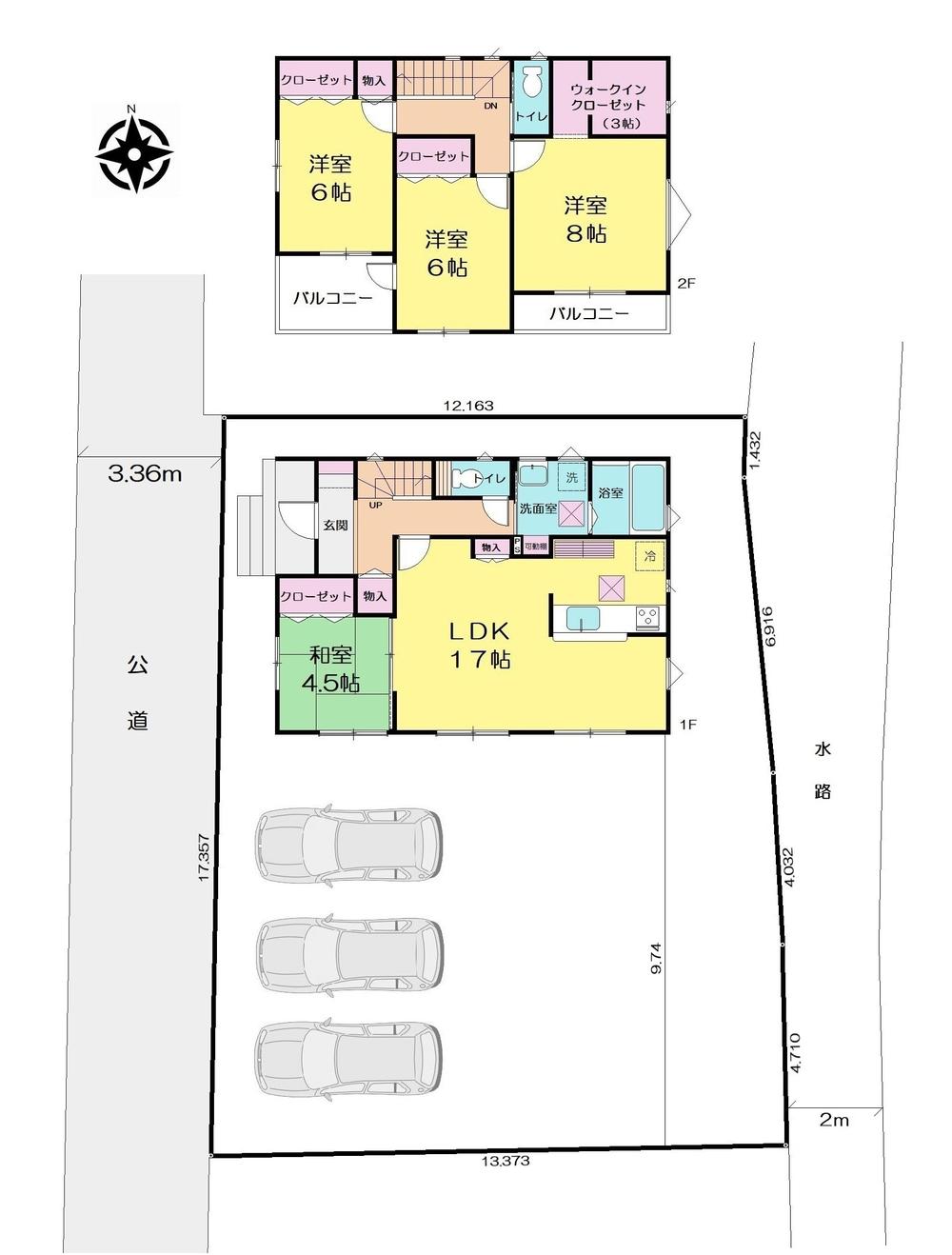 コスモスタウン鴻巣・榎戸２丁目　第３期　全２区画　①号地 【建築条件付き売地】　