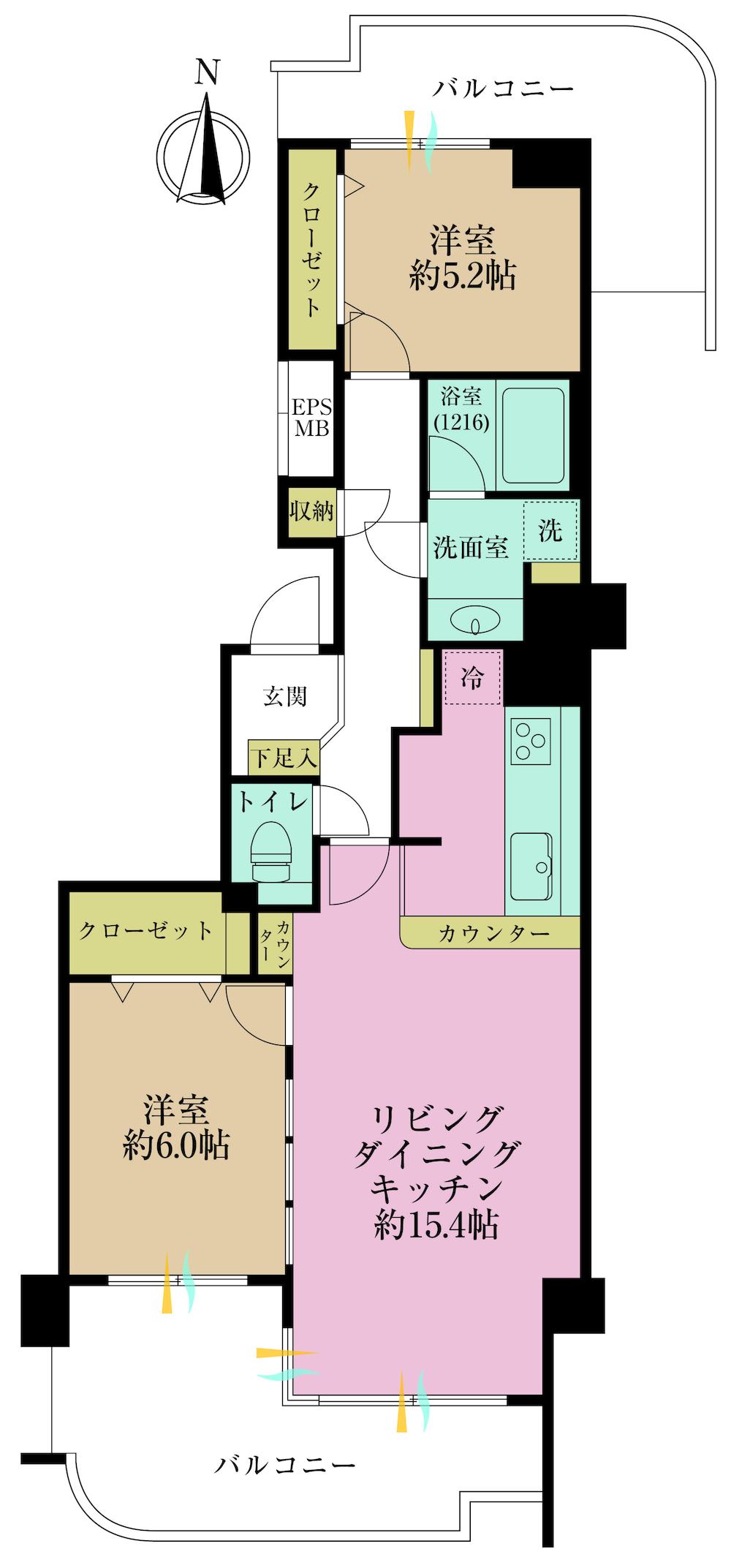 リジェンヌ京町１号棟