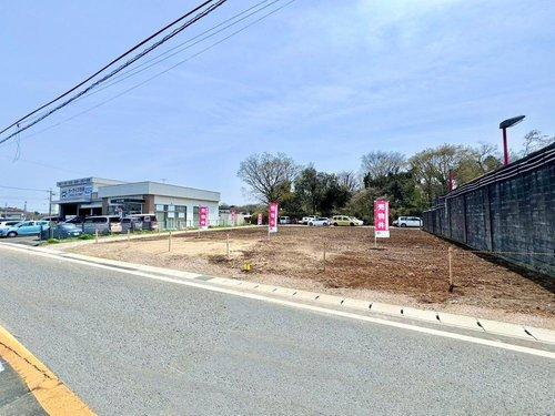 平屋にオススメ！県道沿いのひろーい土地。都市ガス引込済【ライフステージ能満】