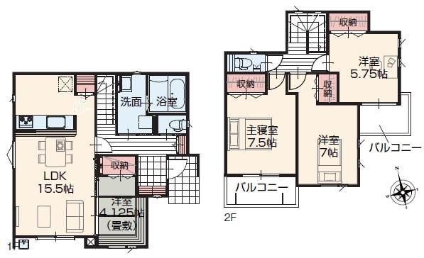 新宿新田（南桜井駅） 3390万円・3490万円