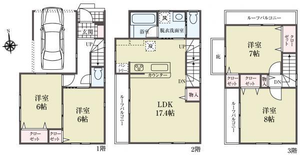 北区神谷３丁目 新築一戸建て