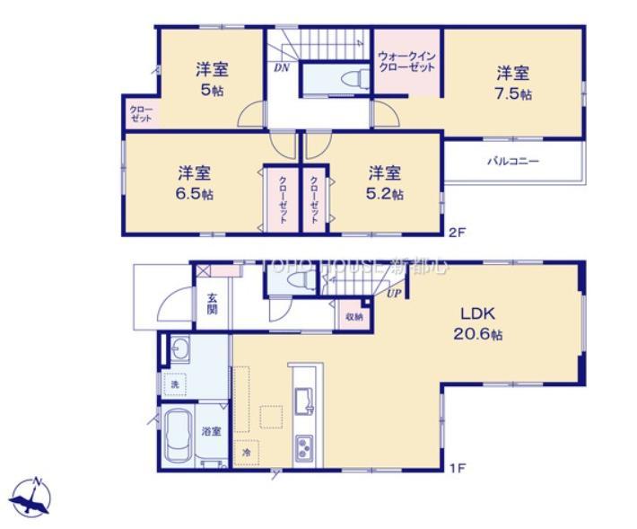 大字南中野（大和田駅） 4098万円・4158万円